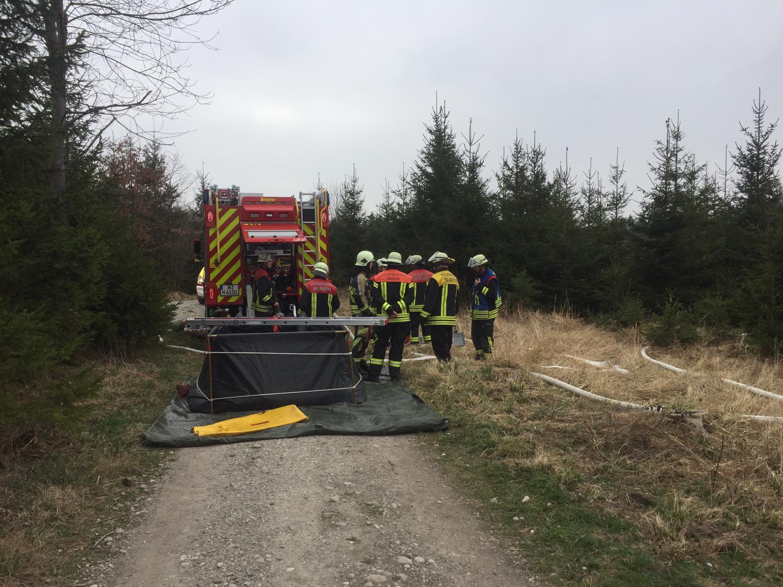 Waldbrandübung mit der FF Neubiberg – Bild 03