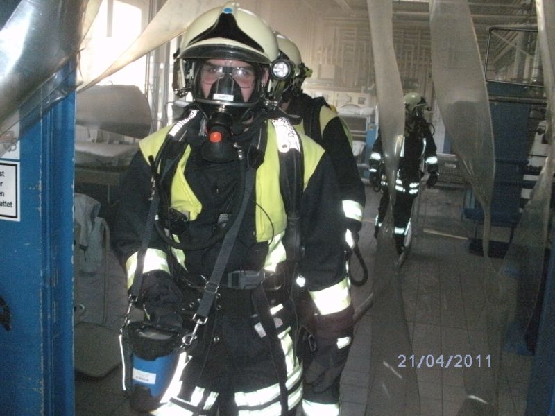 Brand in der Wäscherei der Lebenshilfe Werkstatt Putzbrunn am 21.4.2011 – Bild 02